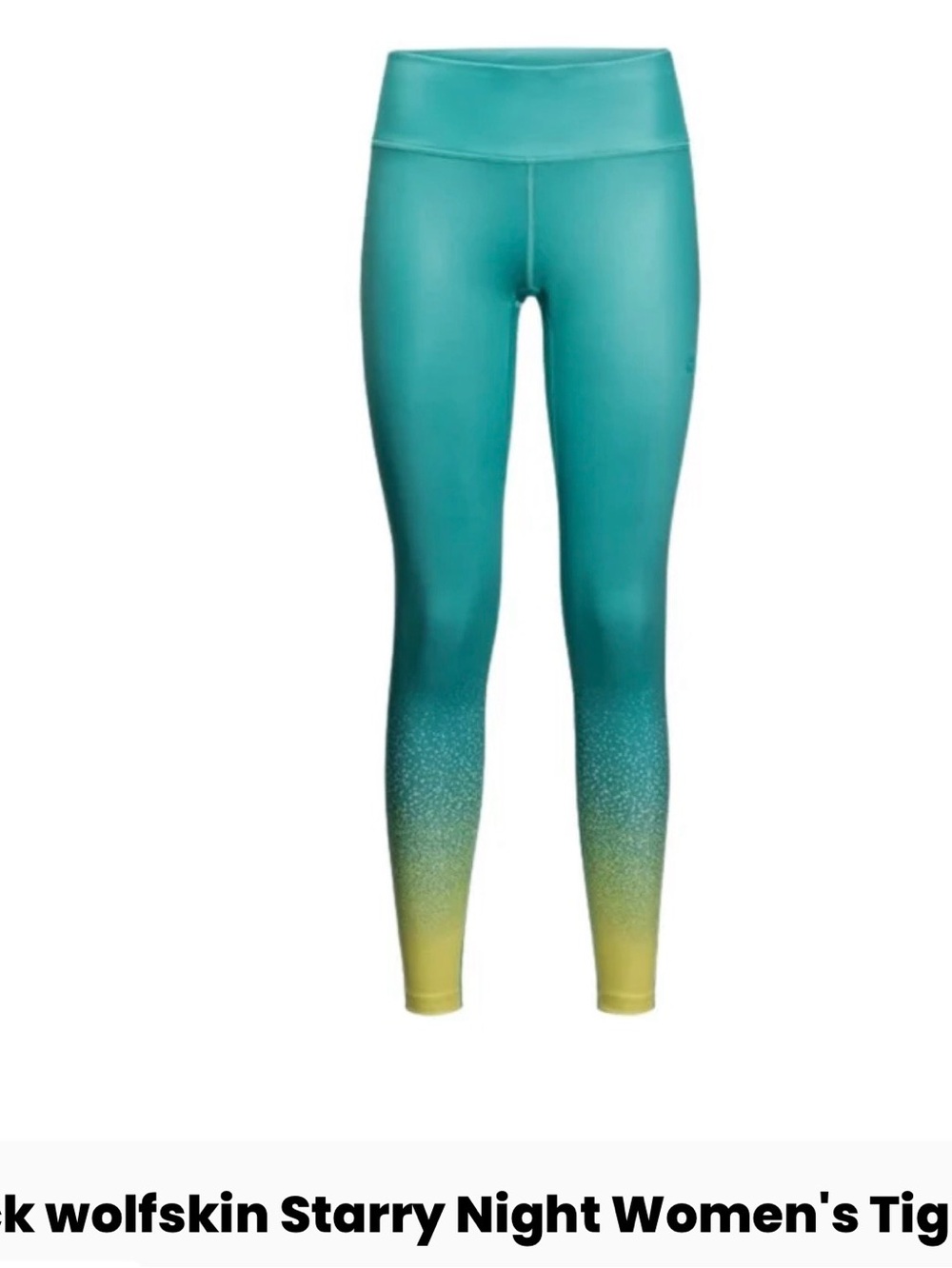 NWT Runner’s Leggings Starry Night Jack Wolfskin Women’s Small, Aquamarine